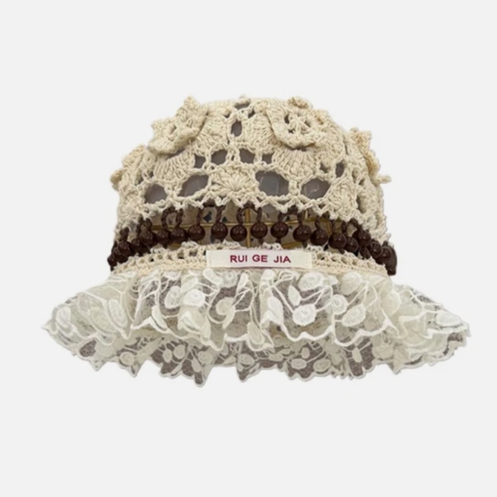 Lace Handmade Crochet Knitted Bucket Hat